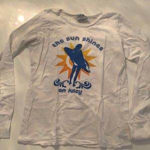 Long sleeve juicy couture T-shirt with graphic